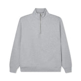 600 GSM 'Heather Grey' Quarter Zip Sweatshirt
