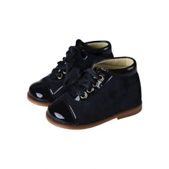 1368 - Navy Patent Leather Lace for Toddler by Clarys