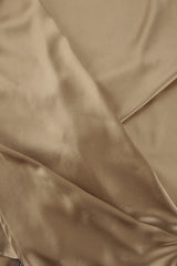 Satin Crew Neck Pullover Blouse