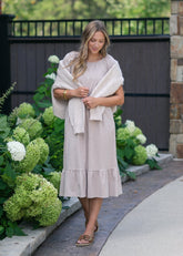 Amy Puff Sleeve Midi Dress - FINAL SALE