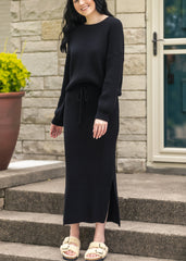 Black Midi Sweater Skirt - FINAL SALE