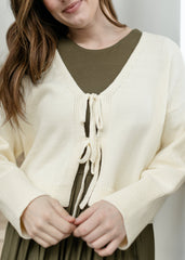 elan Tie Front Cardigan - FINAL SALE