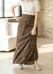 Havyn Floral Lined Maxi Skirt