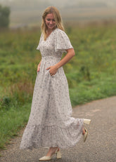 Isabella V Neck Maxi Dress