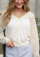Lightweight V Neck Cardigan