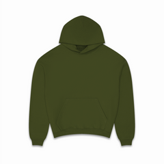 600 GSM 'Olive' Core Hoodie