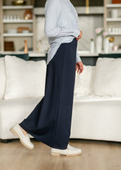 Quinn Navy Knit Maxi Skirt