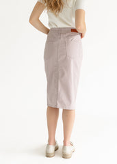 Remi Lilac Denim Midi Skirt - FINAL SALE