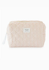 Rose Stripe Cosmetic Pouch - FINAL SALE