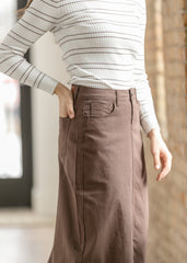 Stella Brownstone Denim Maxi Skirt - FINAL SALE
