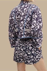 Floral Reversible Thick Padded Coat