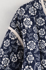 Double Sided Printed Trimmed Padded Coat