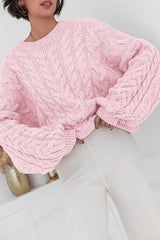 Vintage Chunky Knit Cable Sweater
