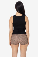 8332P - Printed Cotton Spandex Mini Shorts