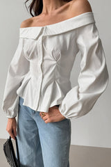Vintage Off Shoulder Blouse