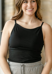 Adjustable Black Layering Cami