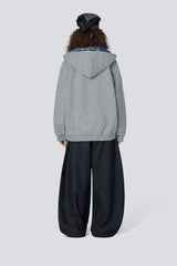 Plaid Lined Loose Fashion Hoodie