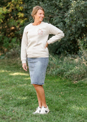 Embroidered Grateful Pumpkin Sweatshirt - FINAL SALE