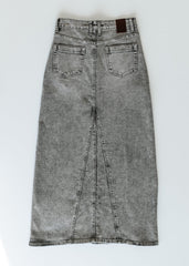 Genevieve A-line Denim Maxi Skirt - FINAL SALE