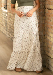 Havyn Floral Lined Maxi Skirt
