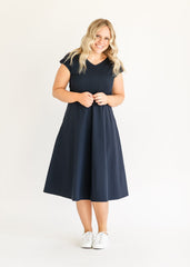 Kate Cap Sleeve Midi Dress - FINAL SALE