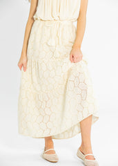 Liverpool Los Angeles® Tiered Woven Maxi Skirt - FINAL SALE