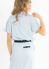 Sadie & Sage® Showed Up Drawstring Hem Polo Top - FINAL SALE