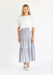 Izzy Smocked Waist Tiered Maxi Skirt - FINAL SALE