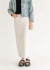 Stella Denim Maxi Skirt