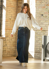 Stella Denim Maxi Skirt